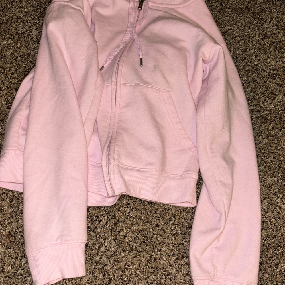 Light Pink Zip-Up Hoodie